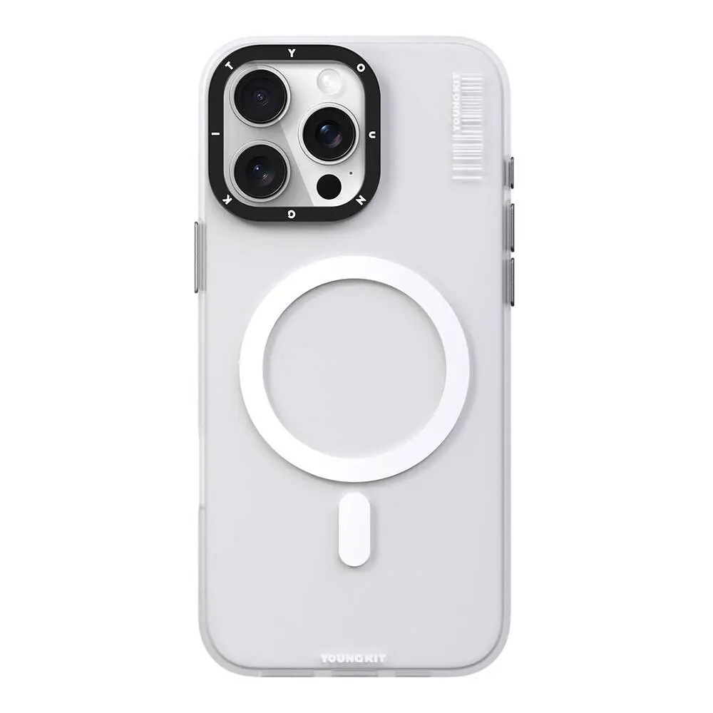 iPhone 16 Pro Max MagSafe Uyumlu Şeffaf Kılıf - Youngkit Hidden Sand