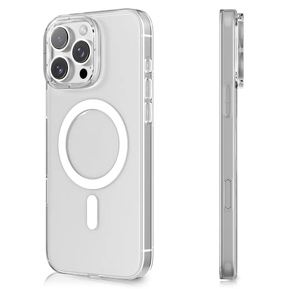 iPhone 16 Pro Max MagSafe Uyumlu Şeffaf Kılıf - Youngkit Ice