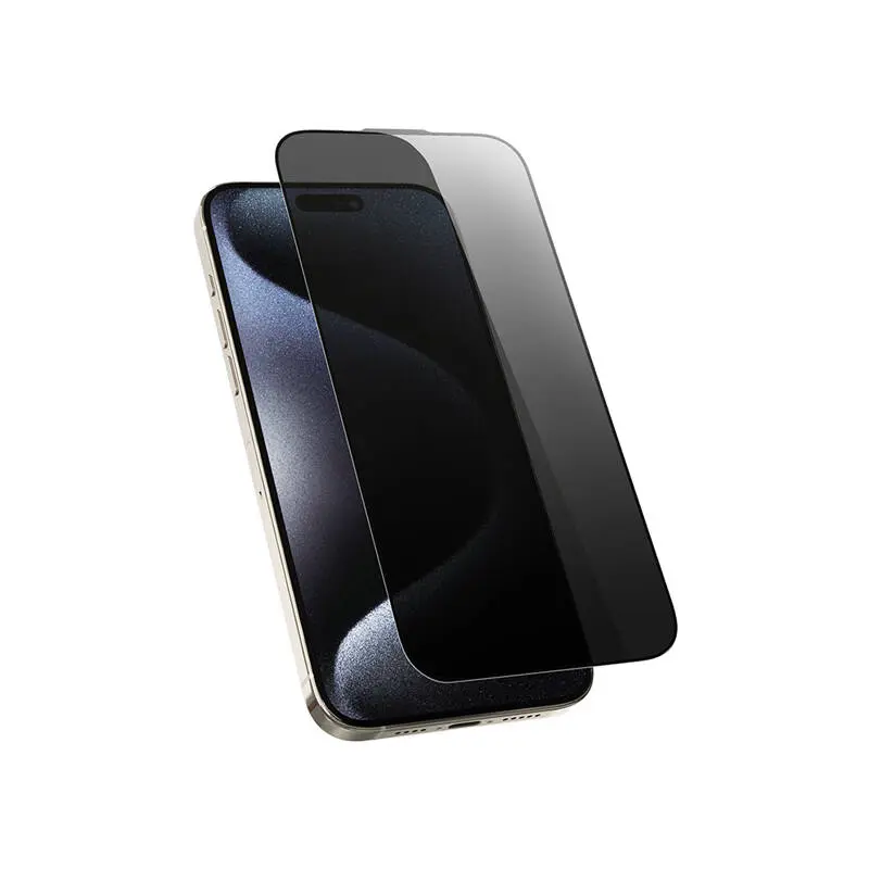 iPhone 16 Pro Max Gizlilik Filtreli Temperli Cam Ekran Koruyucu - Wiwu Wi-SQ009