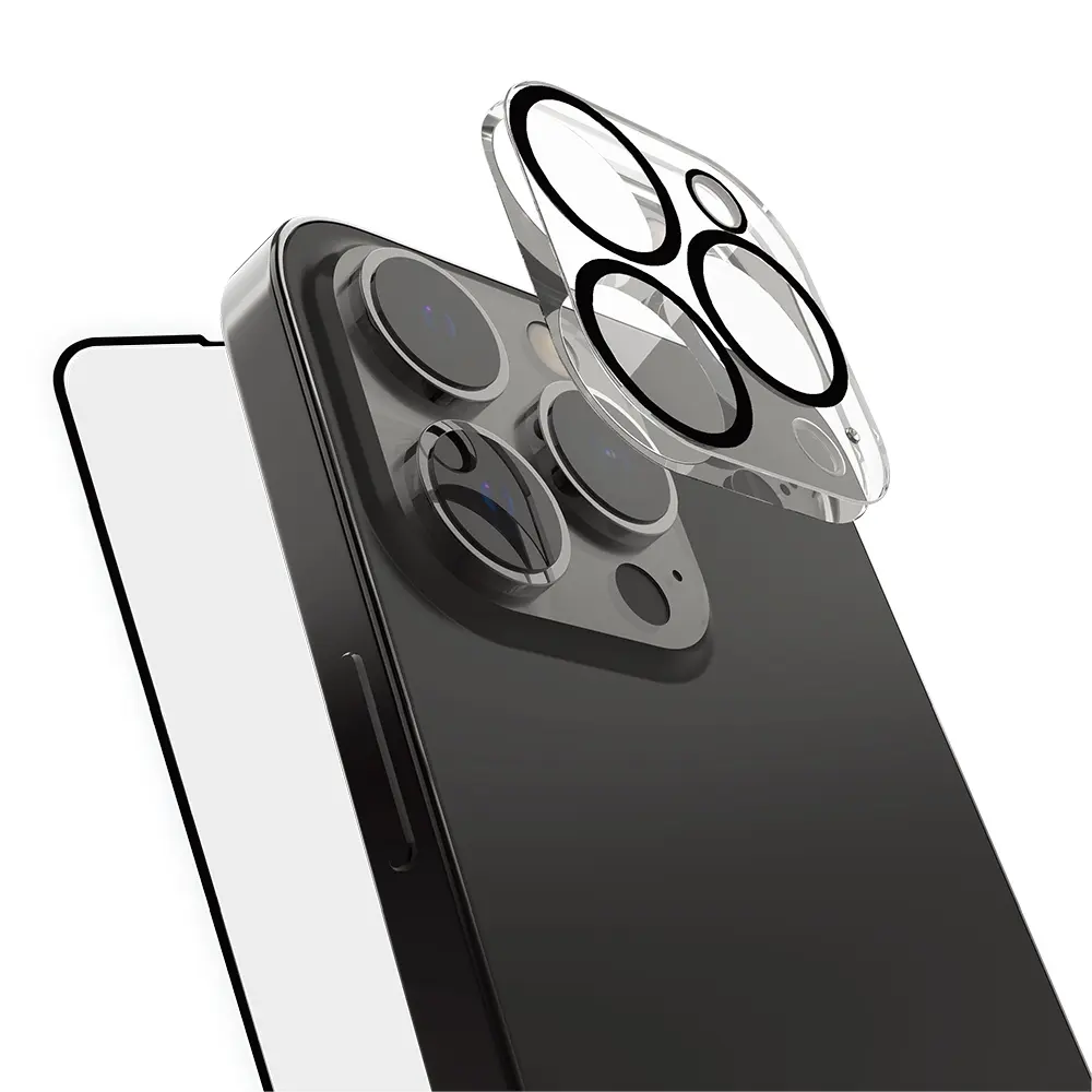 iPhone 16 Pro Temperli Cam Ekran Koruyucu + Lens Koruyucu Set - Raptic 2in1