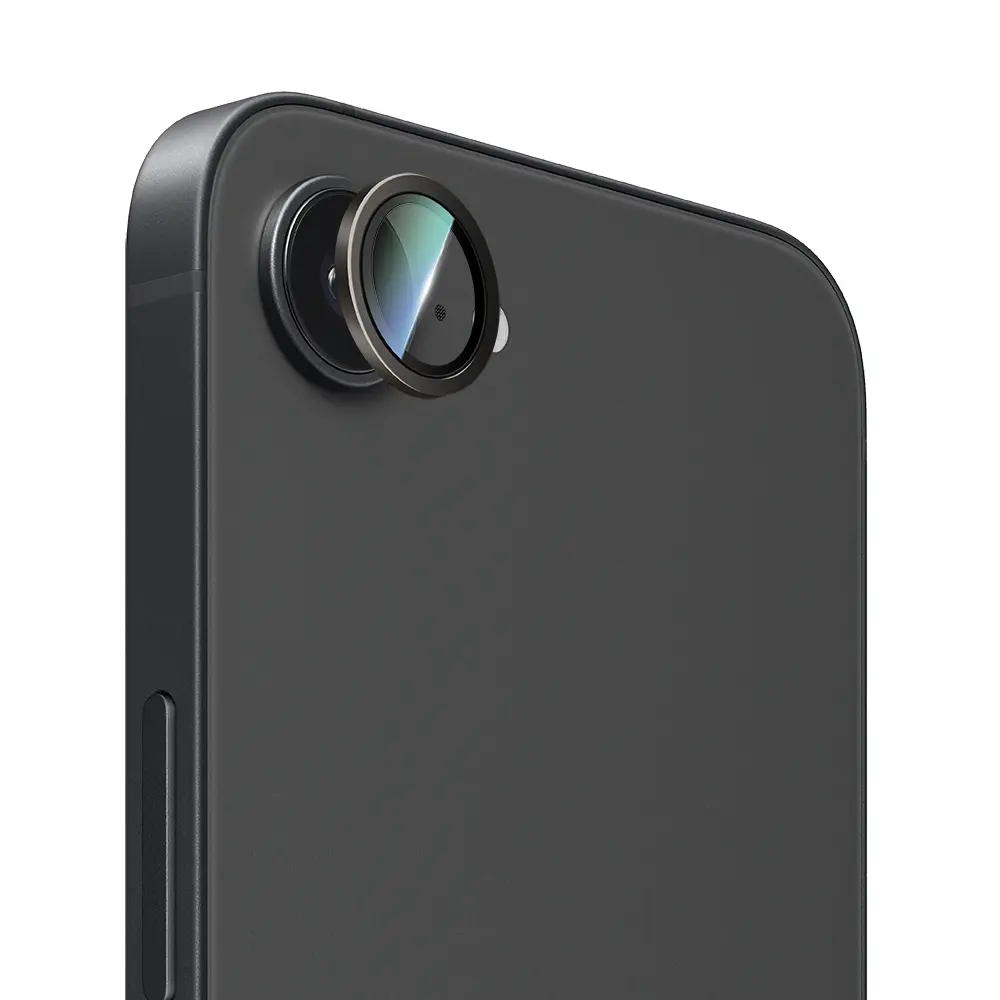 iPhone 16e Kamera Lens Koruyucu, Yansıma Önleyici - CaseWorld Alloy