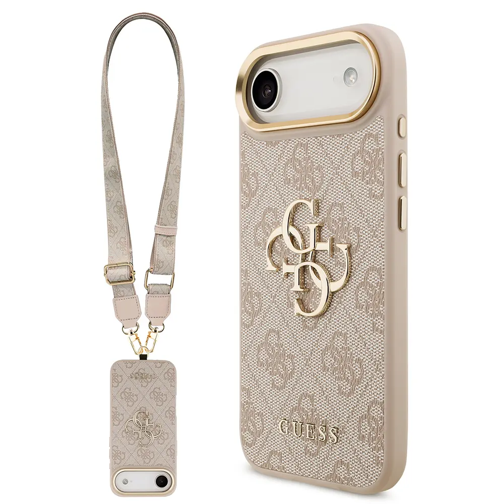 iPhone 17 Air Askılı Kılıf, Büyük Metal Logo - Guess 4G