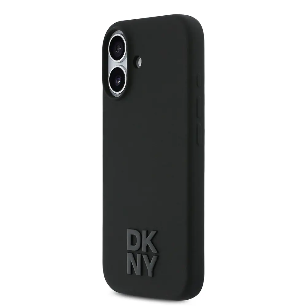 iPhone 17 MagSafe Şarj Özellikli Silikon Kılıf - DKNY Siyah