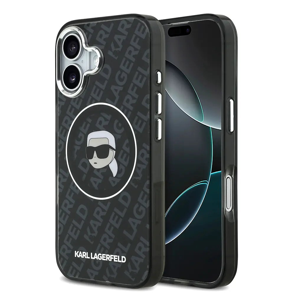 iPhone 17 Kılıf, Lisanslı IML Baskılı KL Heads Kapak - Karl Lagerfeld