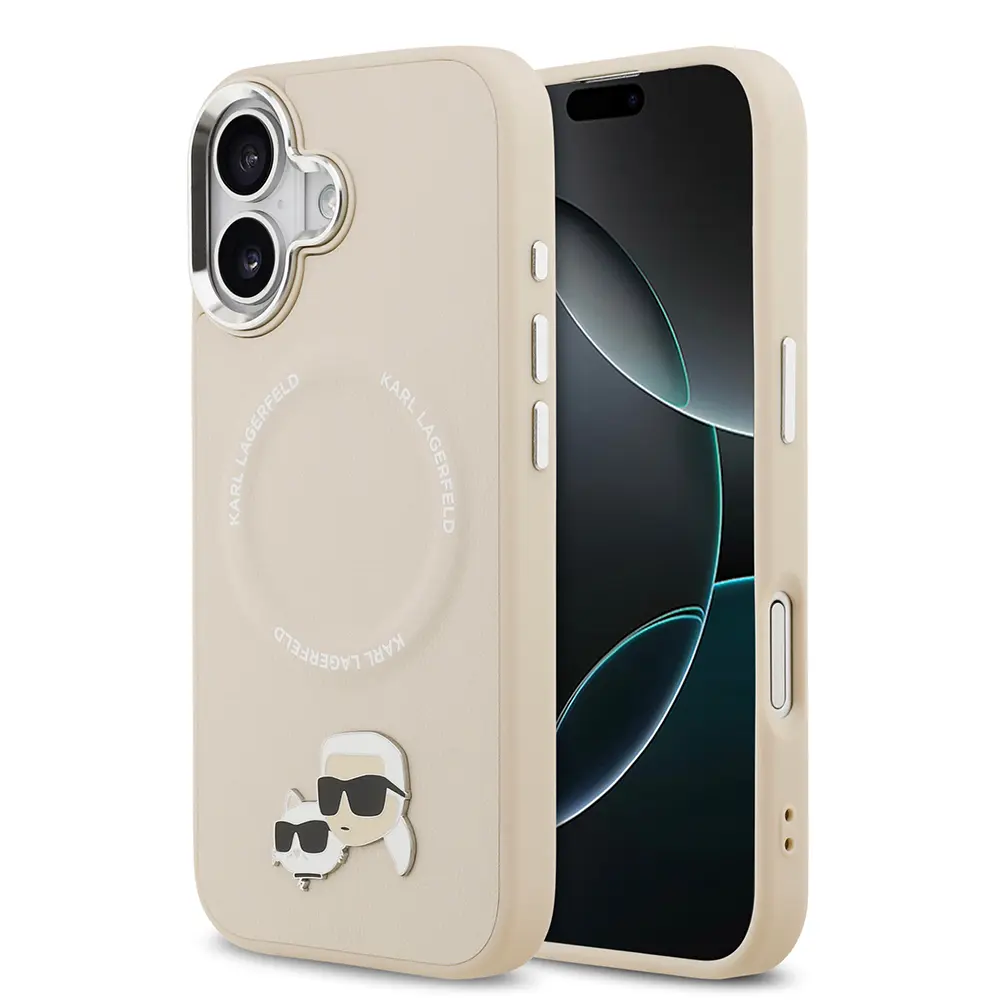iPhone 17 MagSafe Uyumlu PU Deri Kılıf - Karl Lagerfeld K&C