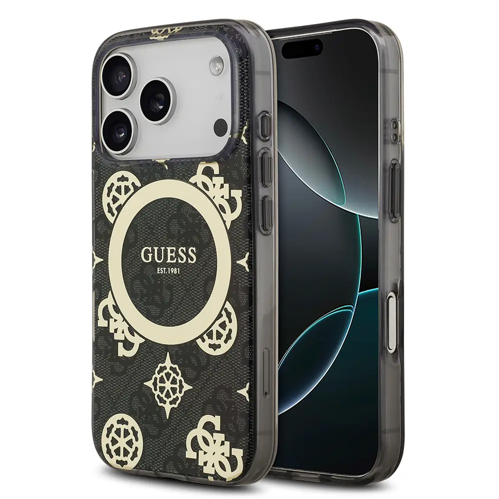 iPhone 17 Pro MagSafe Uyumlu IML Desenli Kılıf - Guess Peony
