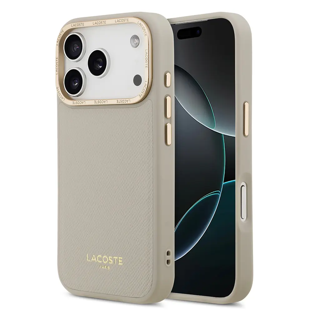 iPhone 17 Pro MagSafe Uyumlu PU Deri Kılıf - Lacoste Champs Elysees