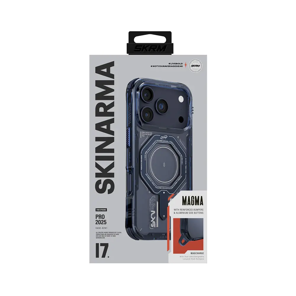iPhone 17 Pro MagSafe Uyumlu Şeffaf Kılıf - Skinarma Magma