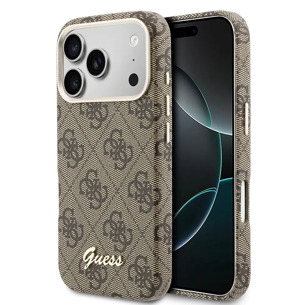 iPhone 17 Pro Max MagSafe Uyumlu 4G Desenli Kılıf - Guess Script