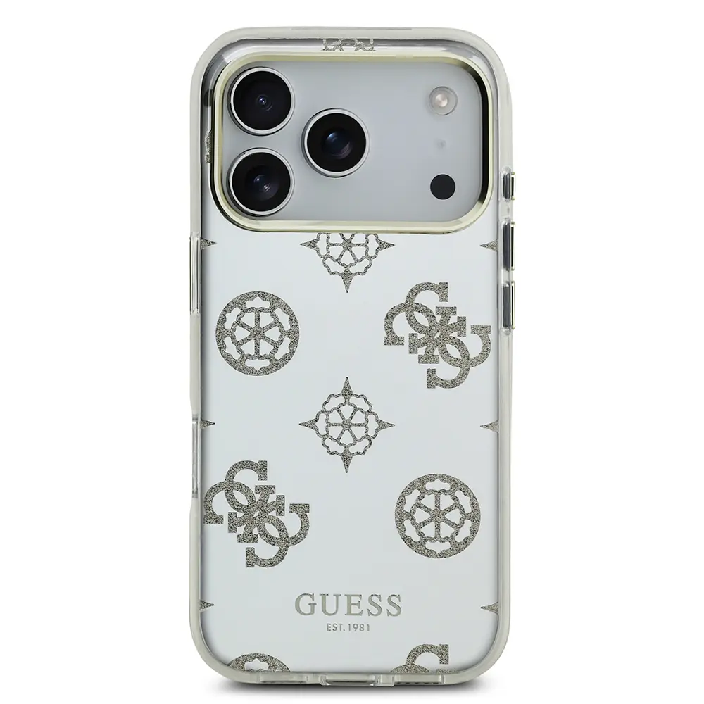 iPhone 17 Pro Max Simli Aynalı Kılıf, Metal Kamera Çerçeveli - Guess