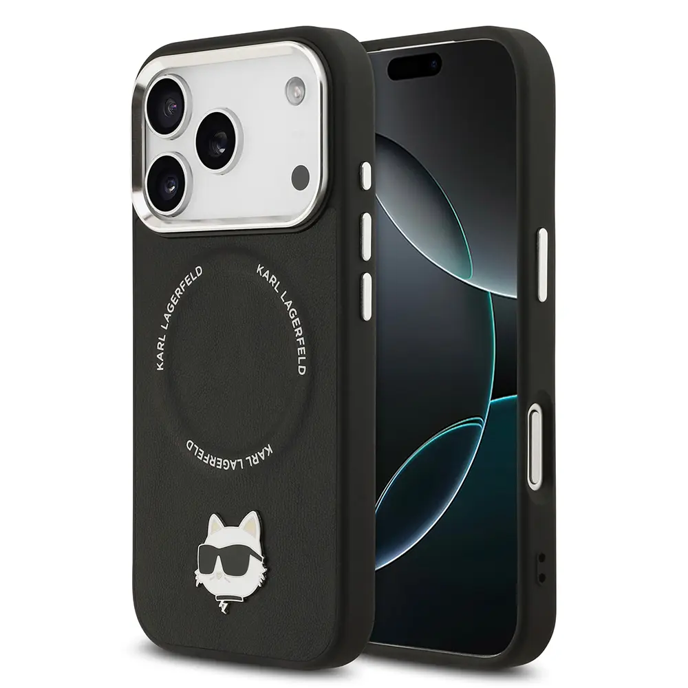 iPhone 17 Pro Max MagSafe Uyumlu Choupette PU Deri Kılıf - Karl Lagerfeld