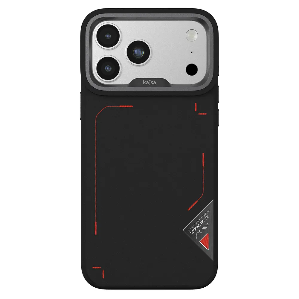 iPhone 17 Pro Max MagSafe Uyumlu Metal Kamera Çerçeveli Kılıf - Kajsa Matrix Collection