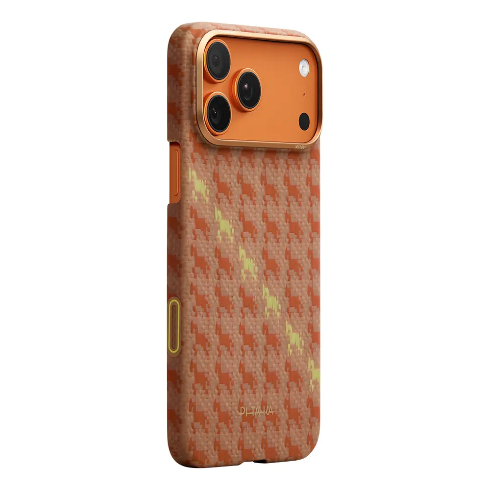 iPhone 17 Pro Max MagSafe Uyumlu Aramid Fiber Kılıf - Pitaka Edge Happiness Rides
