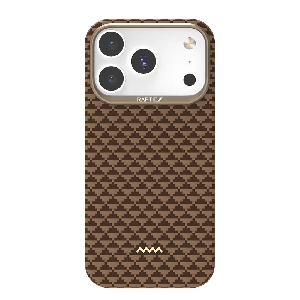 iPhone 17 Pro Max MagSafe Uyumlu Aramid Fiber Kılıf - Raptic Aramid Skin Origin
