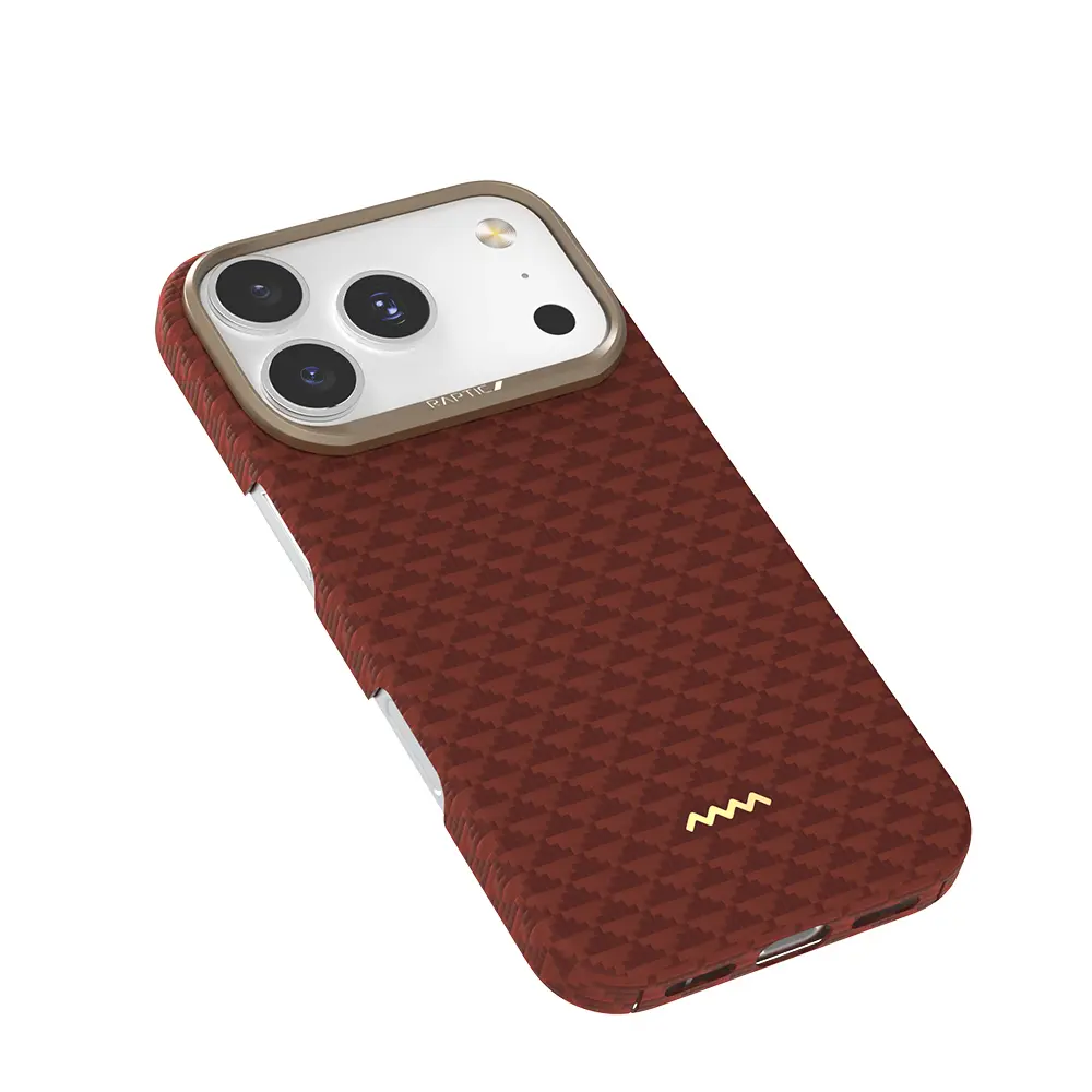 iPhone 17 Pro Max MagSafe Uyumlu Aramid Fiber Kılıf - Raptic Aramid Skin Origin