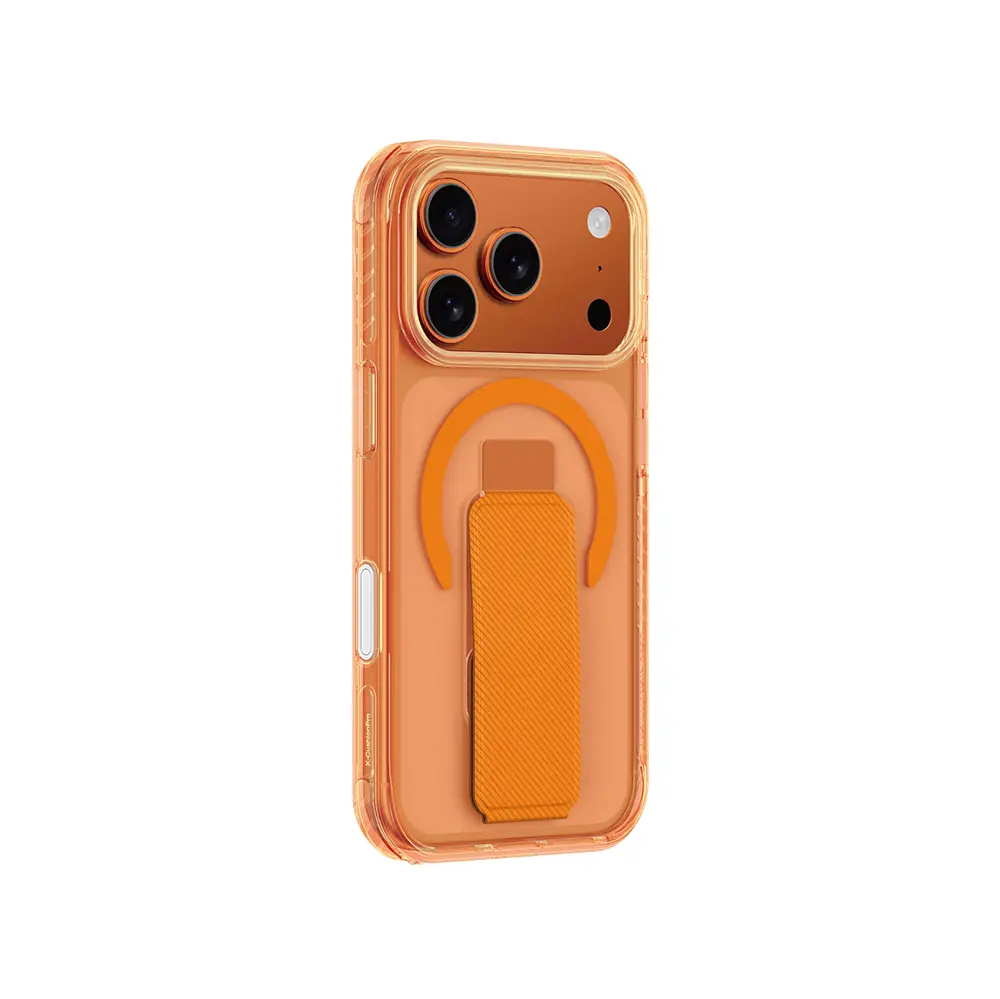 iPhone 17 Pro Max MagSafe Uyumlu Standlı Şeffaf Kılıf - Amazingthing Titan Pro Plus