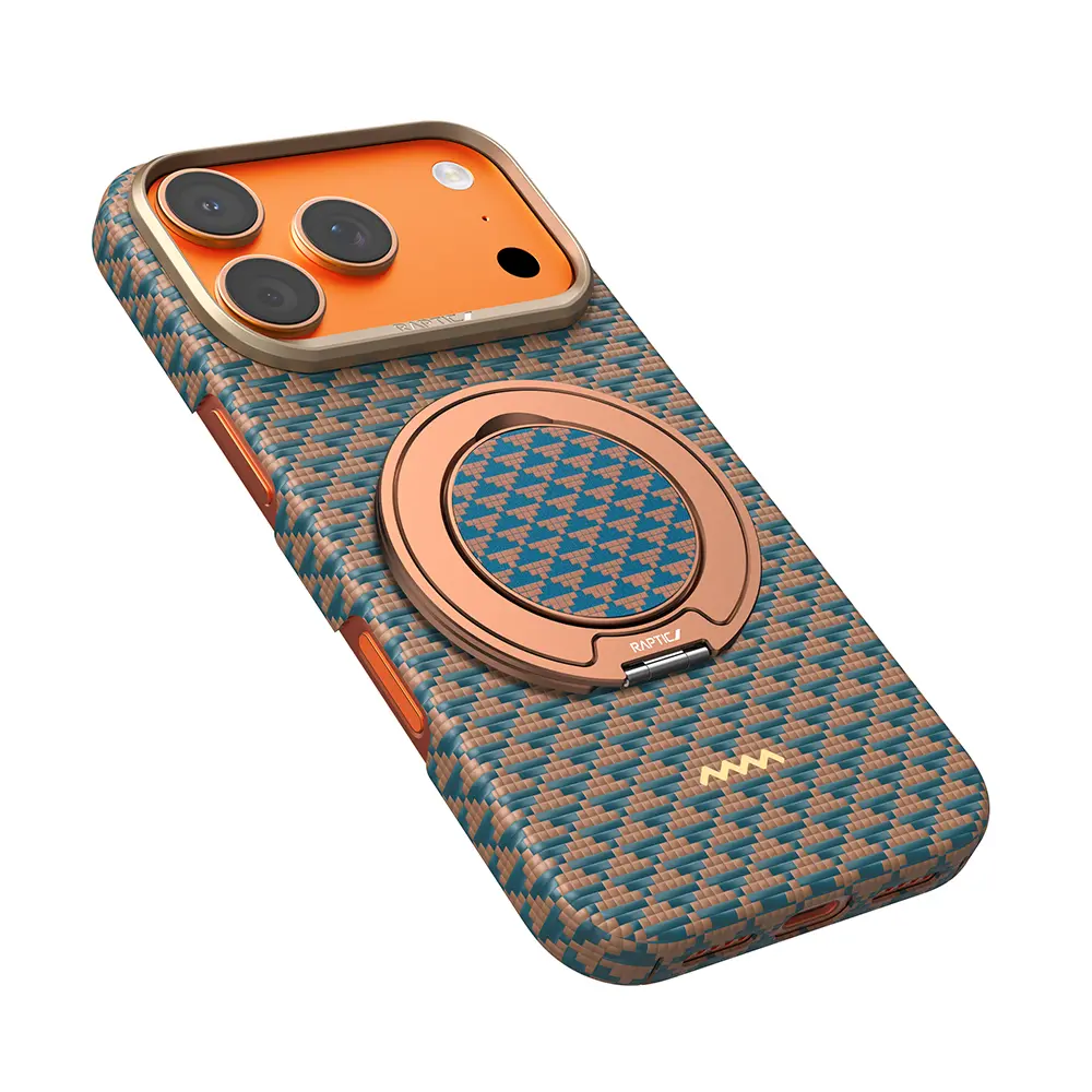 iPhone 17 Pro Max Standlı Aramid Fiber Kılıf - Raptic Destiny 2'si 1 Arada