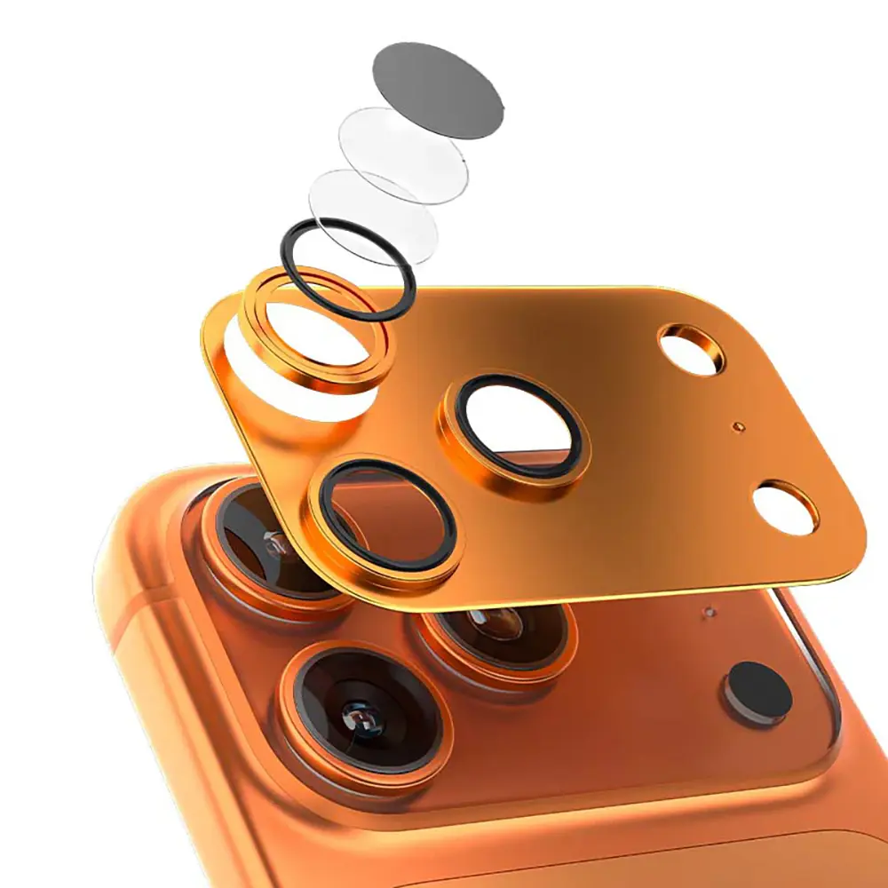 iPhone 17 Pro Safir Anti Reflective Kamera Lens Koruyucu - Mohseven