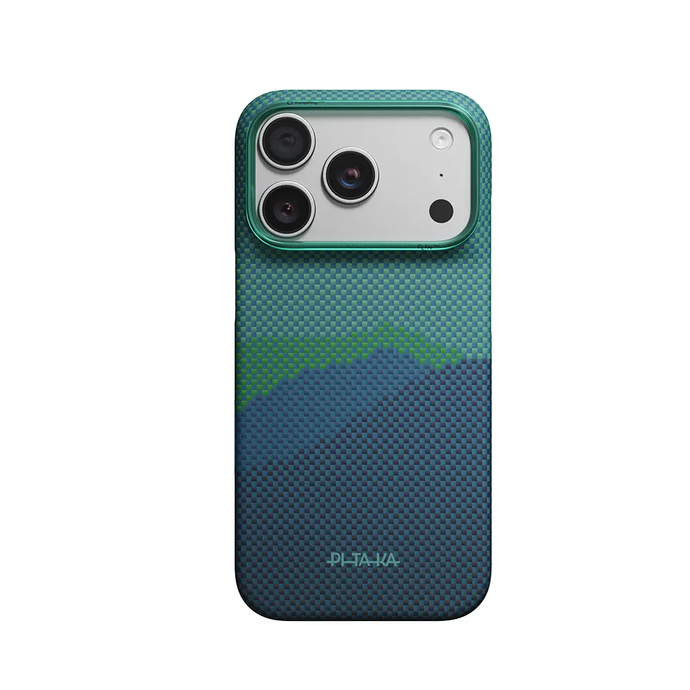 iPhone 18 Pro MagSafe Uyumlu Aramid Fiber Kılıf - Pitaka Tactile Woven Starpeak