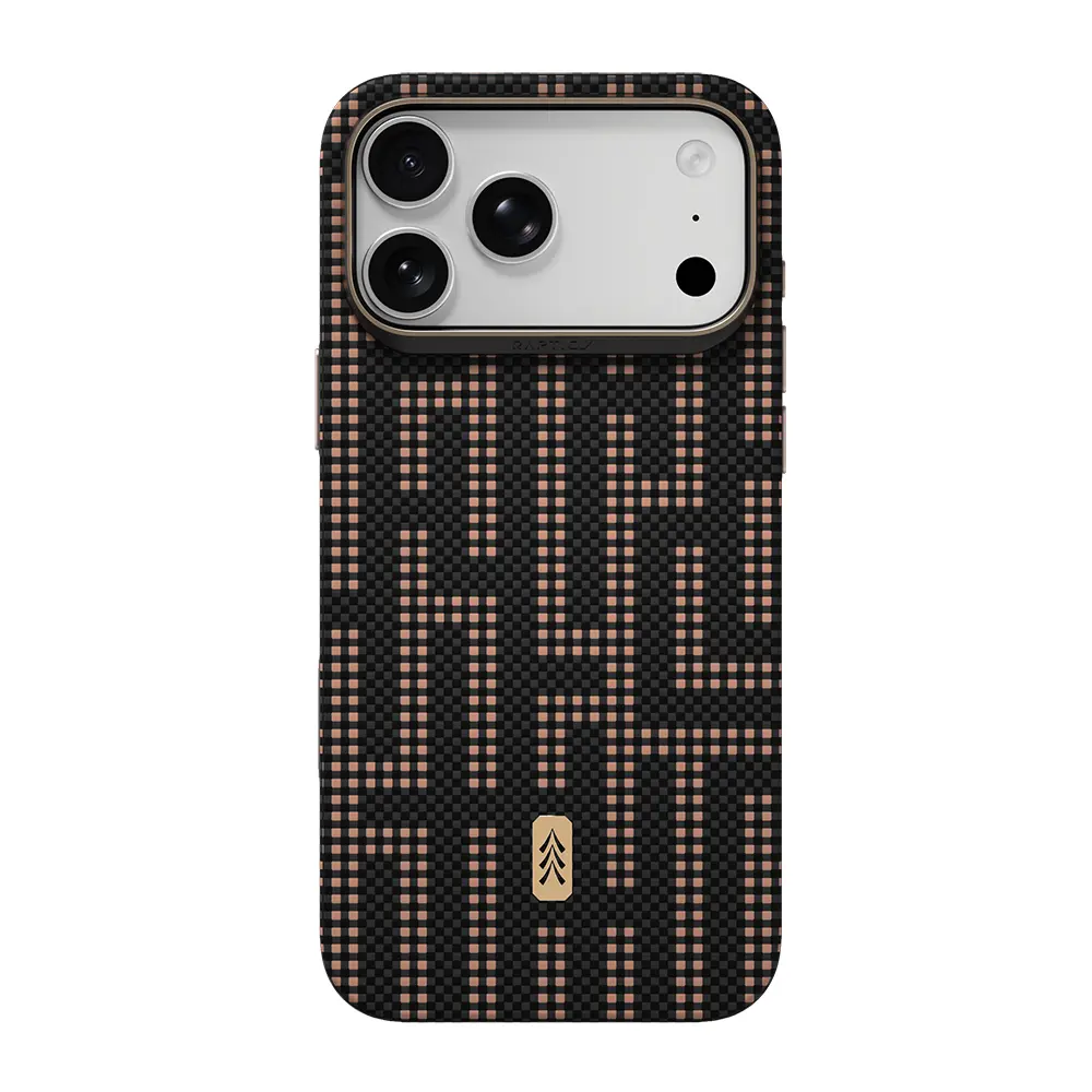 iPhone 18 Pro MagSafe Uyumlu Karbon Kılıf - Raptic Aramid Dual Ultra Grid