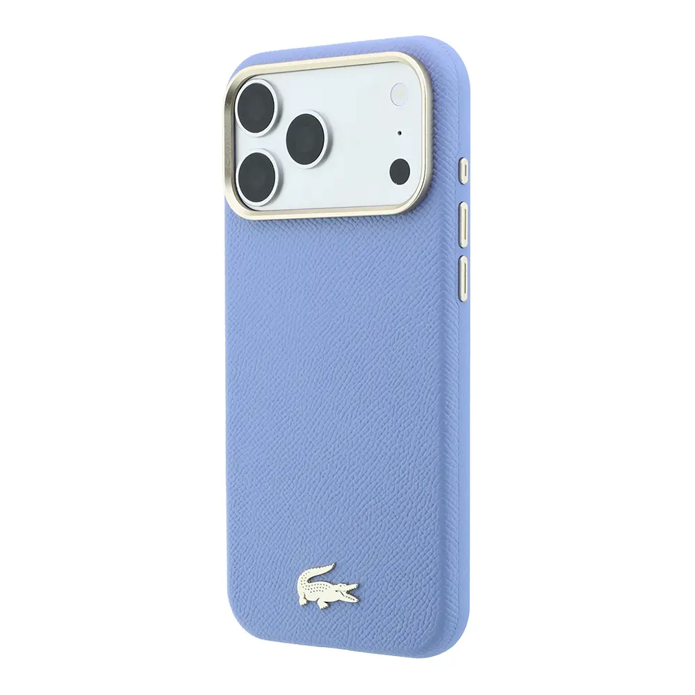 iPhone 18 Pro Max MagSafe Uyumlu Lacoste Lisanslı Kılıf, Yarı Pike Desenli