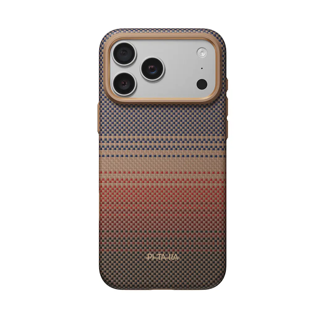 iPhone 18 Pro Max MagSafe Uyumlu Aramid Kılıf - Pitaka Summa Sunset-Moonrise