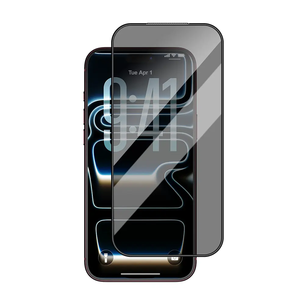 iPhone 18 Pro Max 3D Hayalet Ekran Koruyucu Cam - Wiwu GT-034 Glass Ultra Privacy