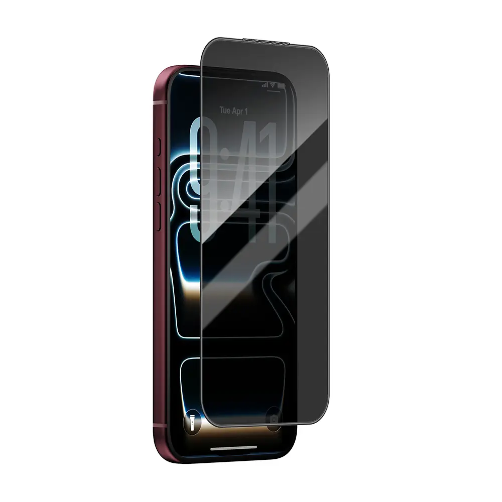 iPhone 18 Pro Max 3D Hayalet Ekran Koruyucu Cam - Wiwu GT-034 Glass Ultra Privacy