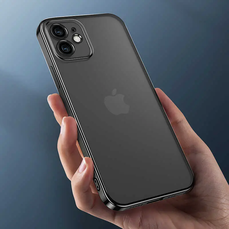 iPhone 12 Mini Mat Elektrokaplama TPU Kılıf - Benks Matte Electroplated