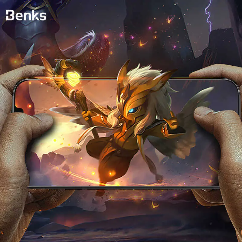 iPhone 12 Pro Tam Kaplamalı Şeffaf Ekran Koruyucu - Benks V Pro Plus