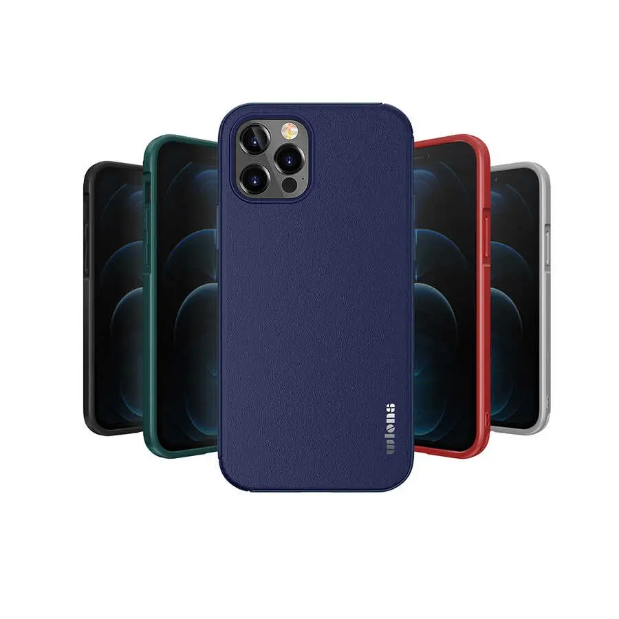 iPhone 12 Pro Suni Deri Görünümlü Kılıf - Wlons Hill