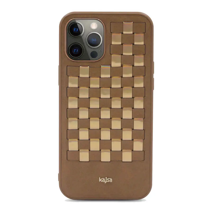 iPhone 12 Pro Max Kılıf Kajsa Preppie Spotlight Woven Kapak