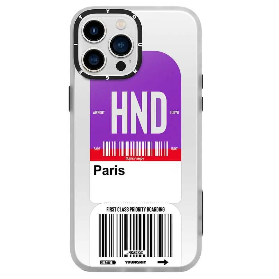iPhone 12 Pro Max Kılıf, Desenli ve Darbe Emici Kapak - YoungKit Any Time Trip