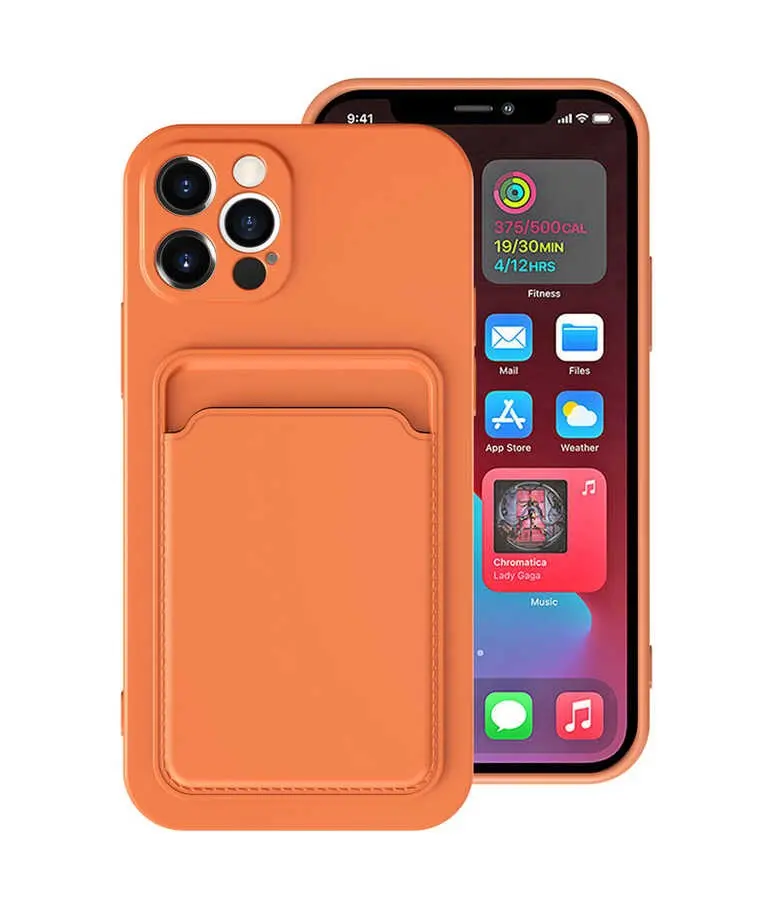 iPhone 12 Pro Max Kartlık Bölmeli Kılıf - Zore Ofix