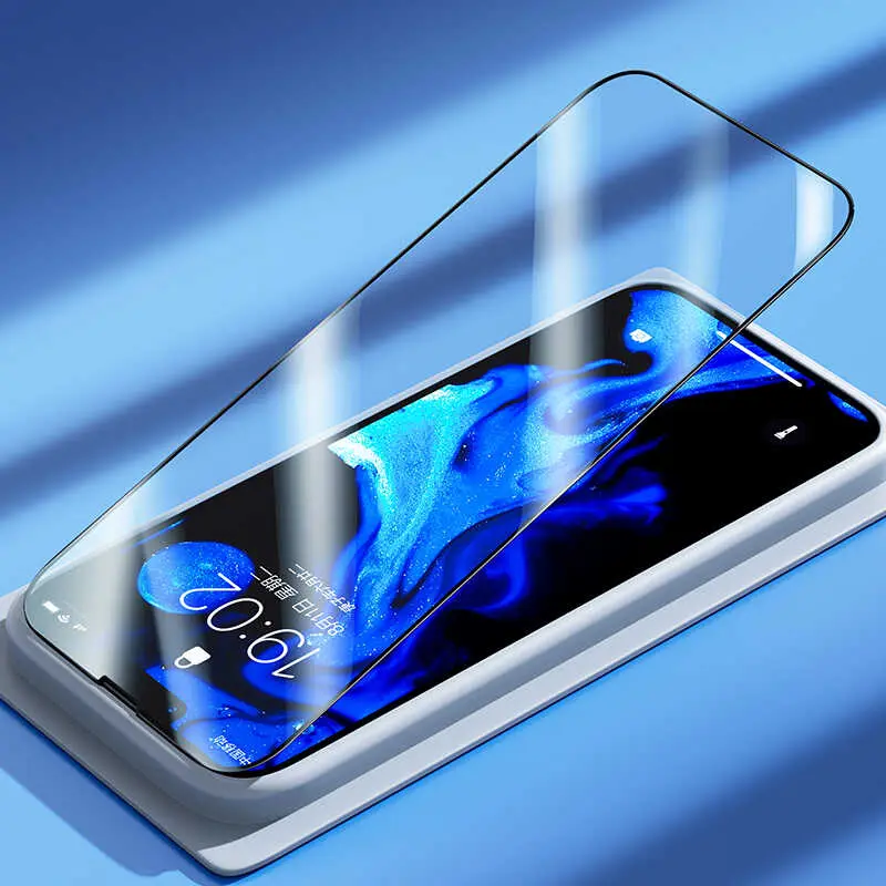 iPhone 13 Mini Tam Kaplamalı Kavisli Ekran Koruyucu - Benks 0.3mm V Pro