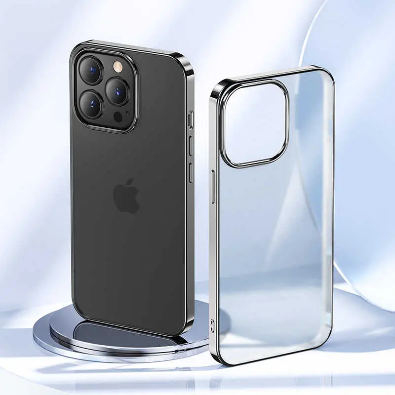 iPhone 13 Pro Max Mat Kaplamalı TPU Kılıf - Benks Matte Electroplated