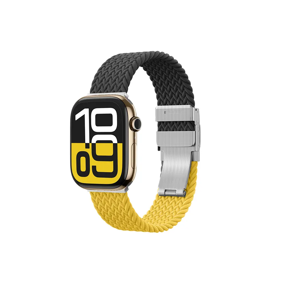 Apple Watch 46 mm Hasır Dokuma Saat Kordonu - Amazingthing Glamour Blend