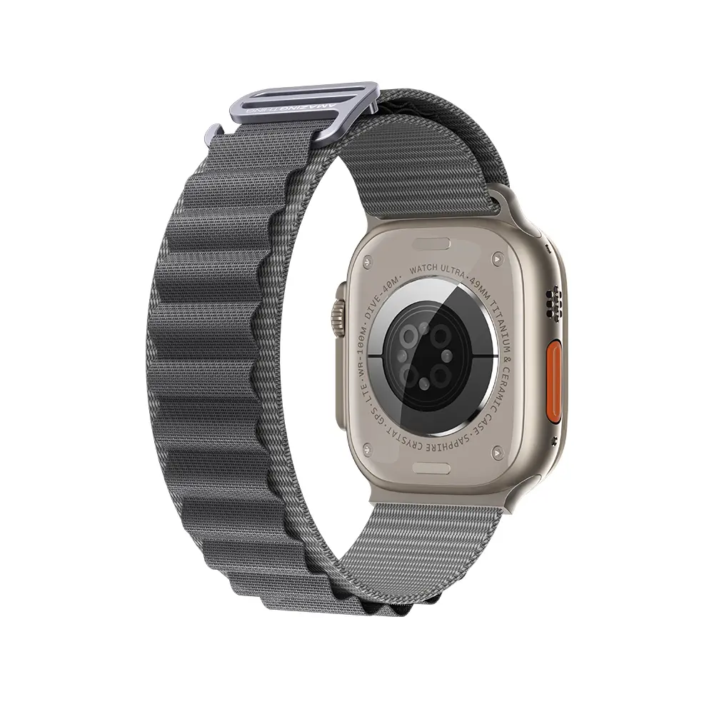 Apple Watch 46 mm Uyumlu Spor Hasır Kordon - Amazingthing Titan