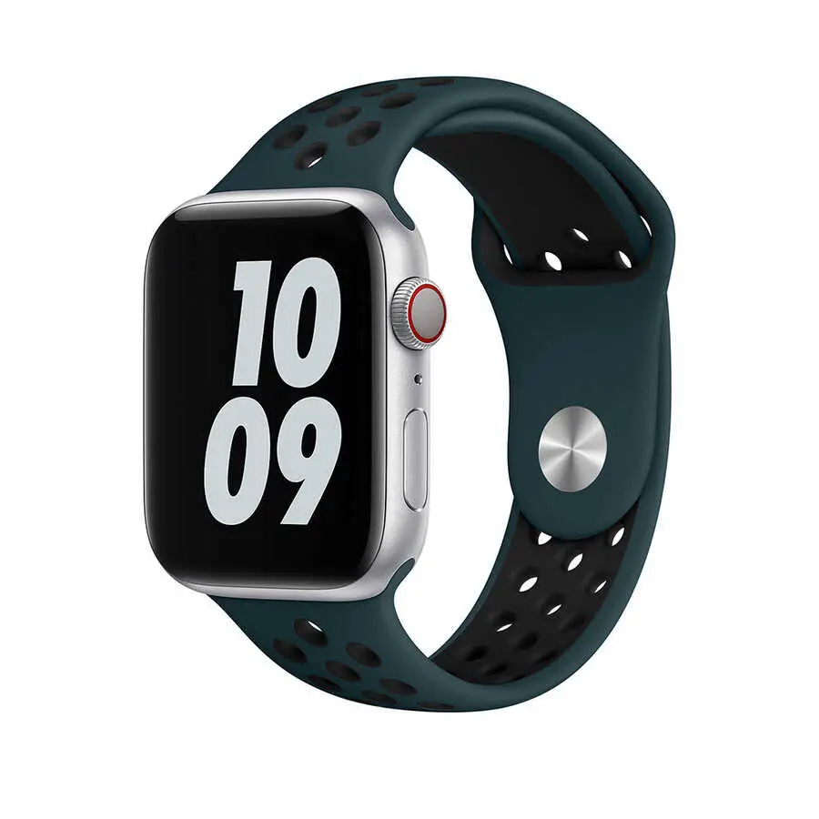 Apple Watch 42 mm Silikon Kordon - Wiwu Dual Color Sport Band