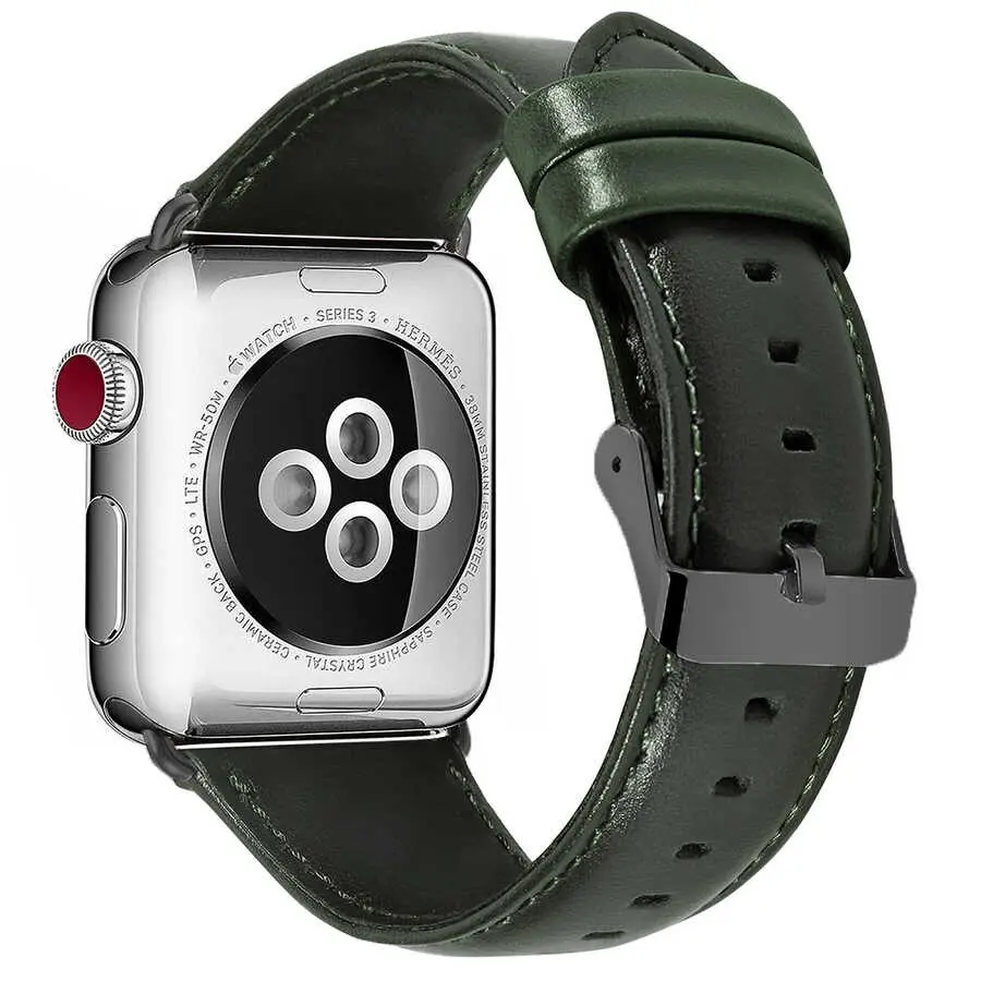 Apple Watch 42 mm Deri Kordon - Zore Luxury Leather