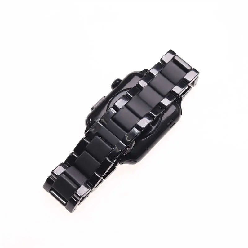 Apple Watch 44mm Mat Seramik Kaplama Metal Kordon - Zore