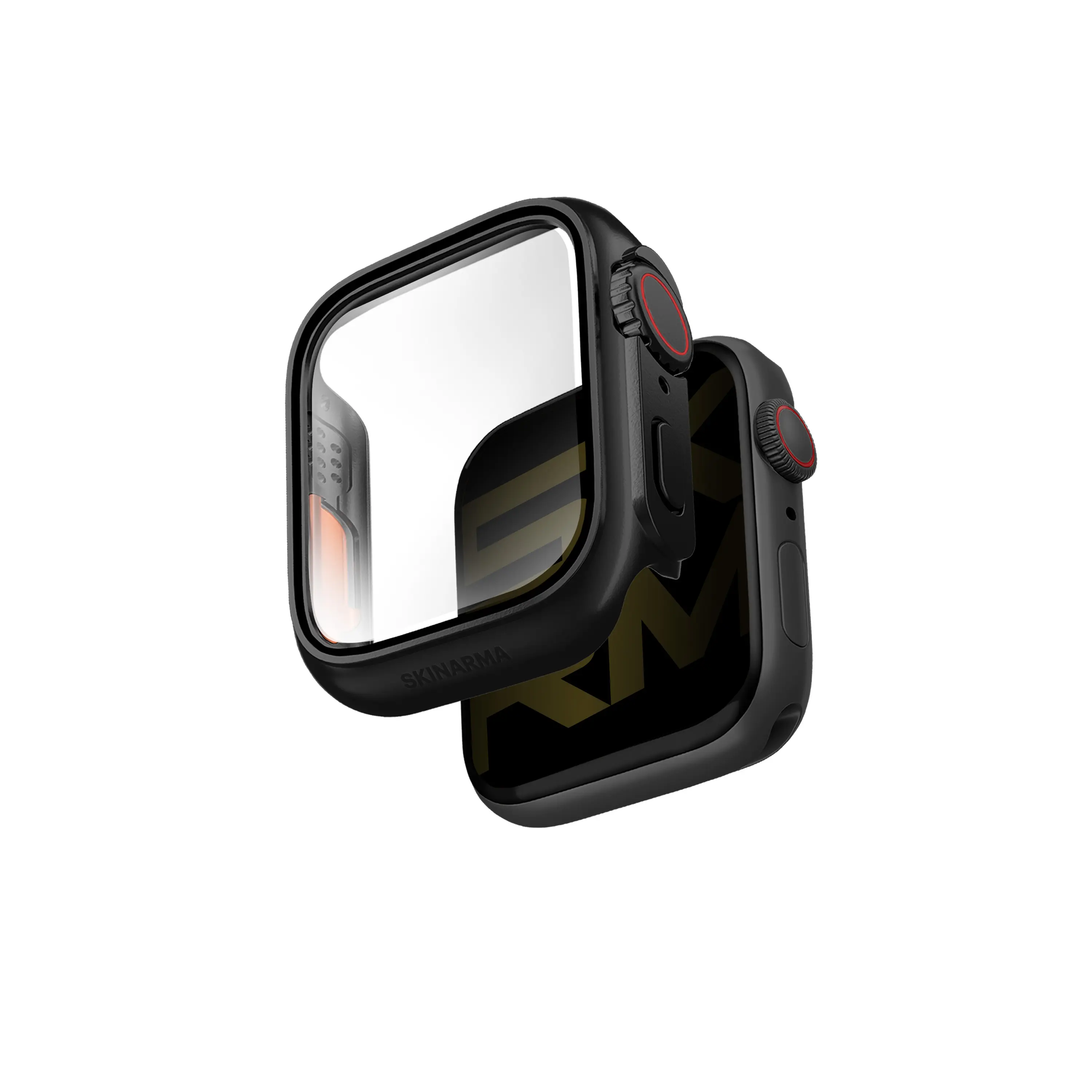 Apple Watch 44 mm Dijital Taç Korumalı Kasa ve Ekran Koruyucu - Skinarma Gado Pro
