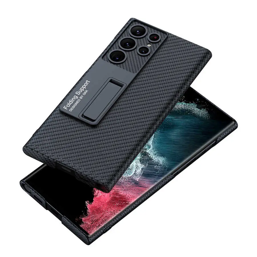 Galaxy S23 Ultra Standlı Kılıf - GKK Kıpta