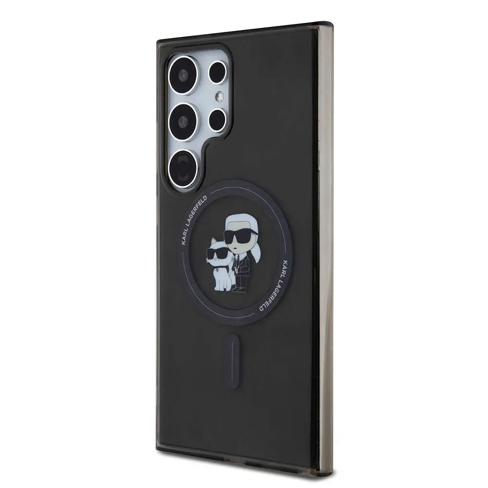 Galaxy S24 Ultra MagSafe Uyumlu Kılıf - Karl Lagerfeld Karl & Choupette IML Baskılı