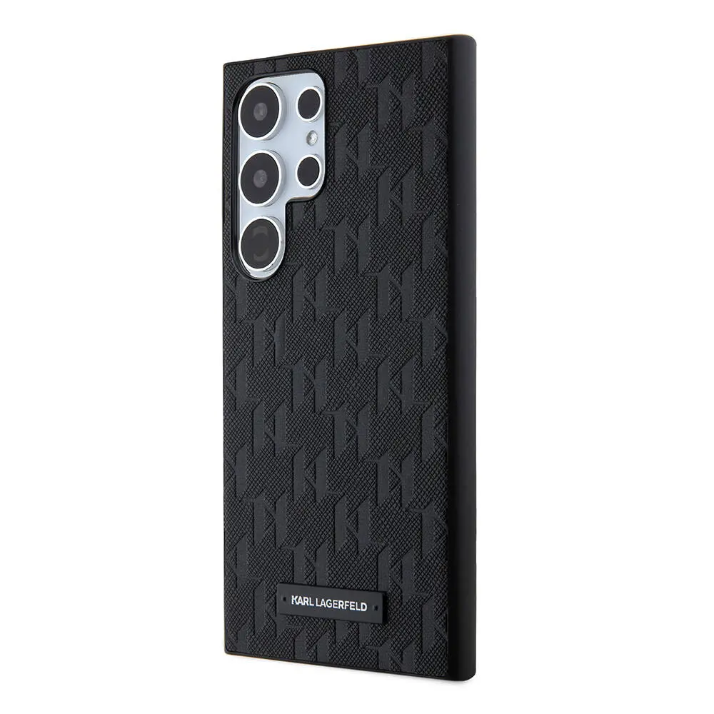 Galaxy S24 Ultra Kılıf, Saffiano Monogram Metal Logo - Karl Lagerfeld