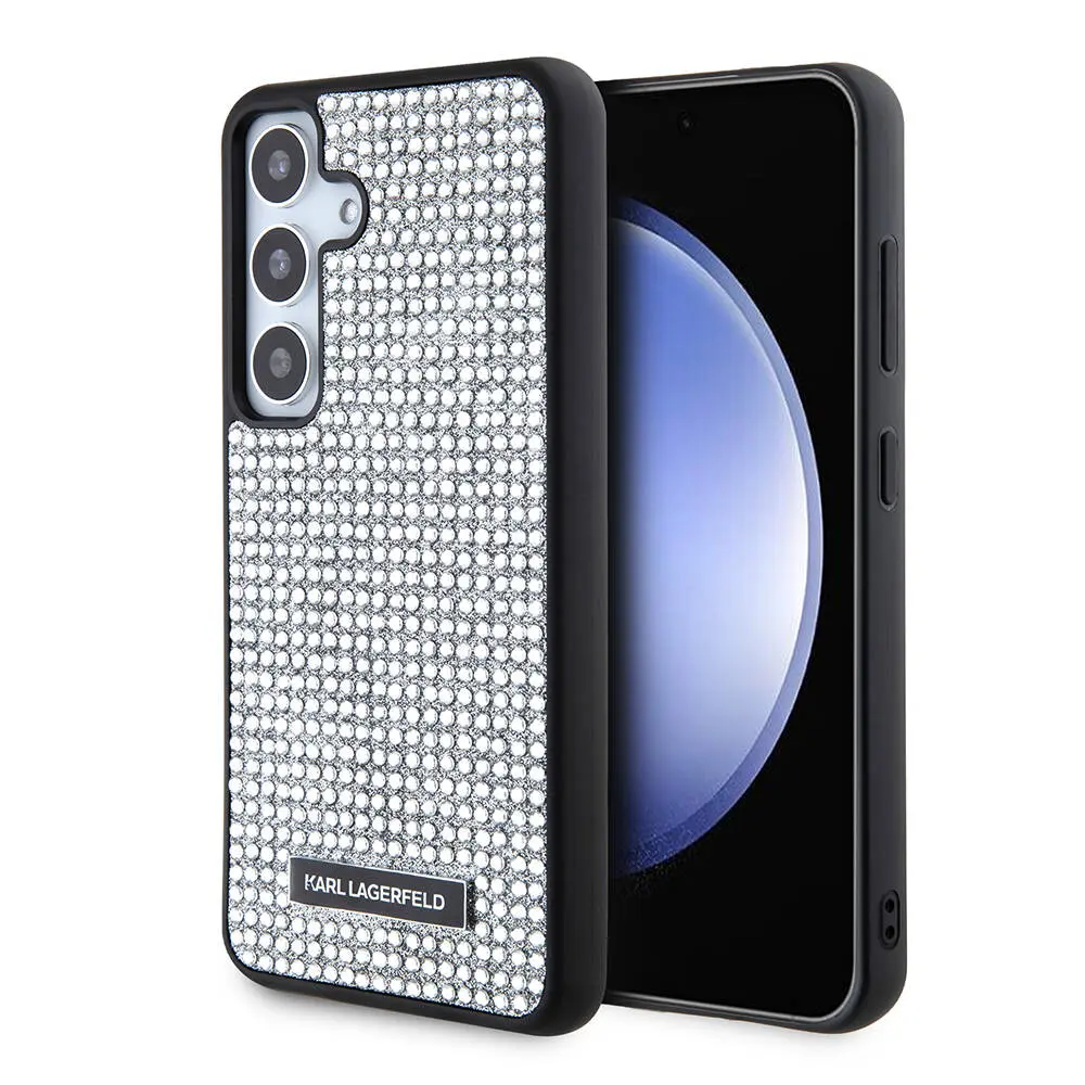 Galaxy S24 Taşlı Metal Logo Kılıf - Karl Lagerfeld Lisanslı