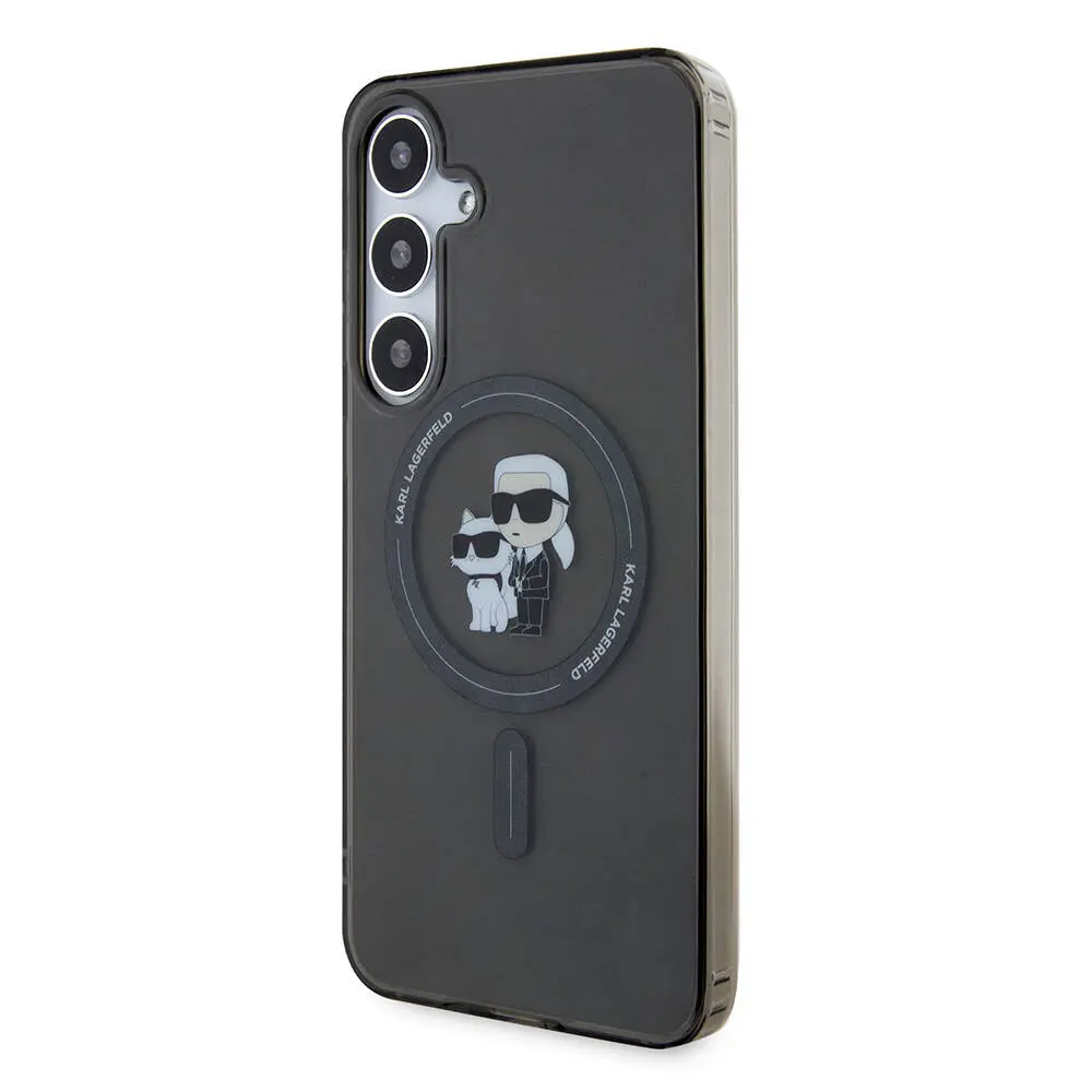Galaxy S24 Plus MagSafe Uyumlu Kılıf - Karl Lagerfeld Karl & Choupette IML Baskılı