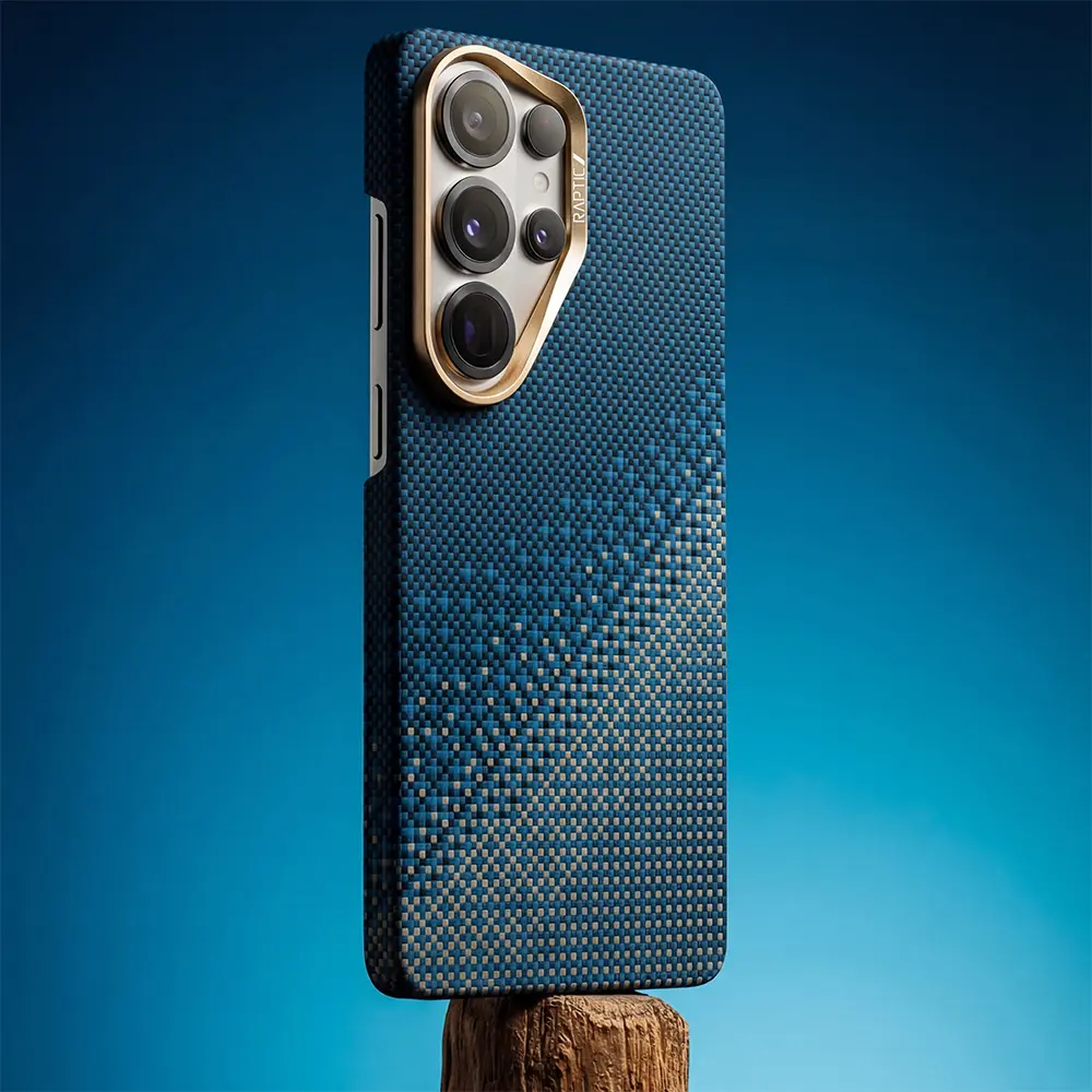 Galaxy S26 Ultra MagSafe Uyumlu Aramid Dokulu Kılıf - Raptic Aramid Skin