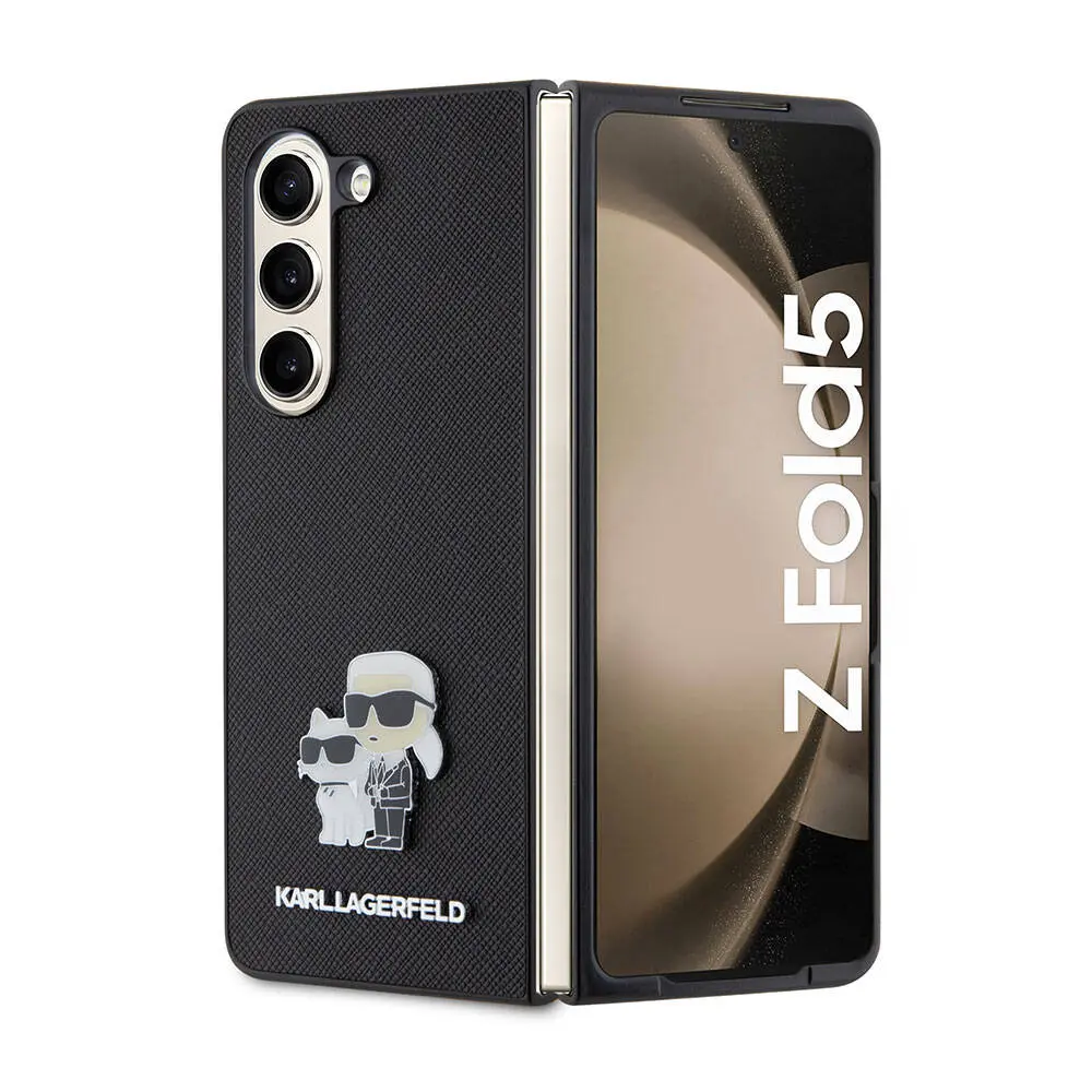 Galaxy Z Fold 5 Kılıf, Lisanslı Saffiano Kapak - Karl Lagerfeld K&C
