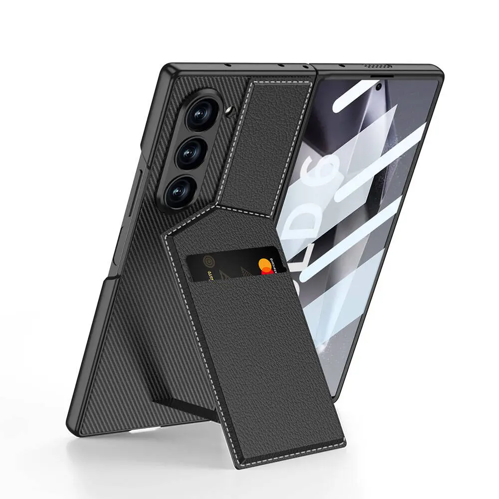 Galaxy Z Fold 6 Kartlıklı Standlı Kılıf - GKK Kıpta